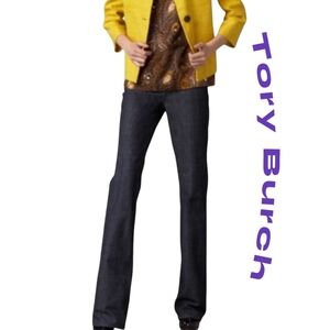 Tory Burch Denim Classic Tory Bootcut Black women's size 30 NWOT